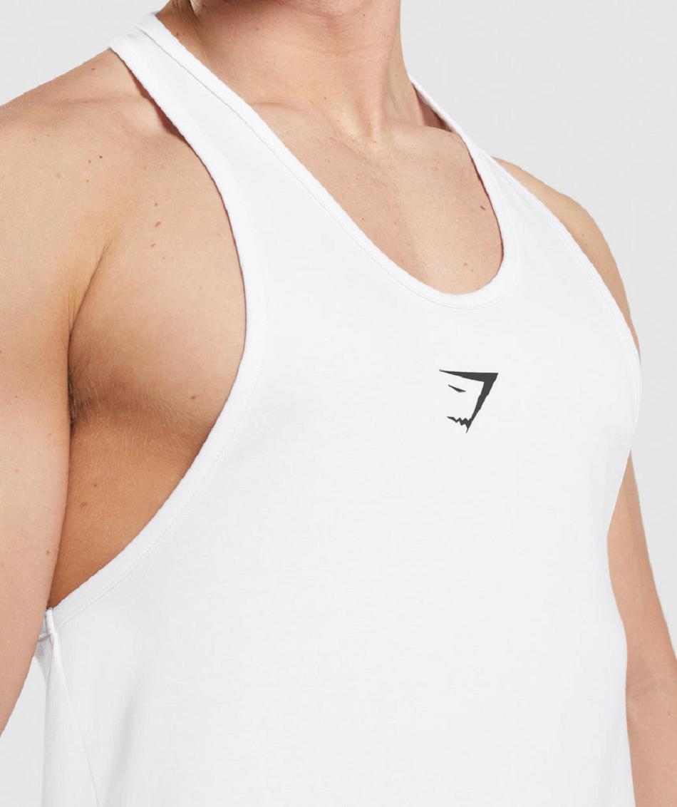 Gymshark Critical Muške Stringers Bijele | HR 2556VRW